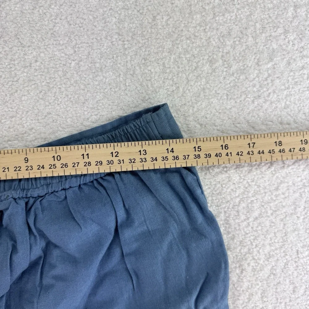 Denim & Co Naturals Regular Linen Blend Shorts XS Blue